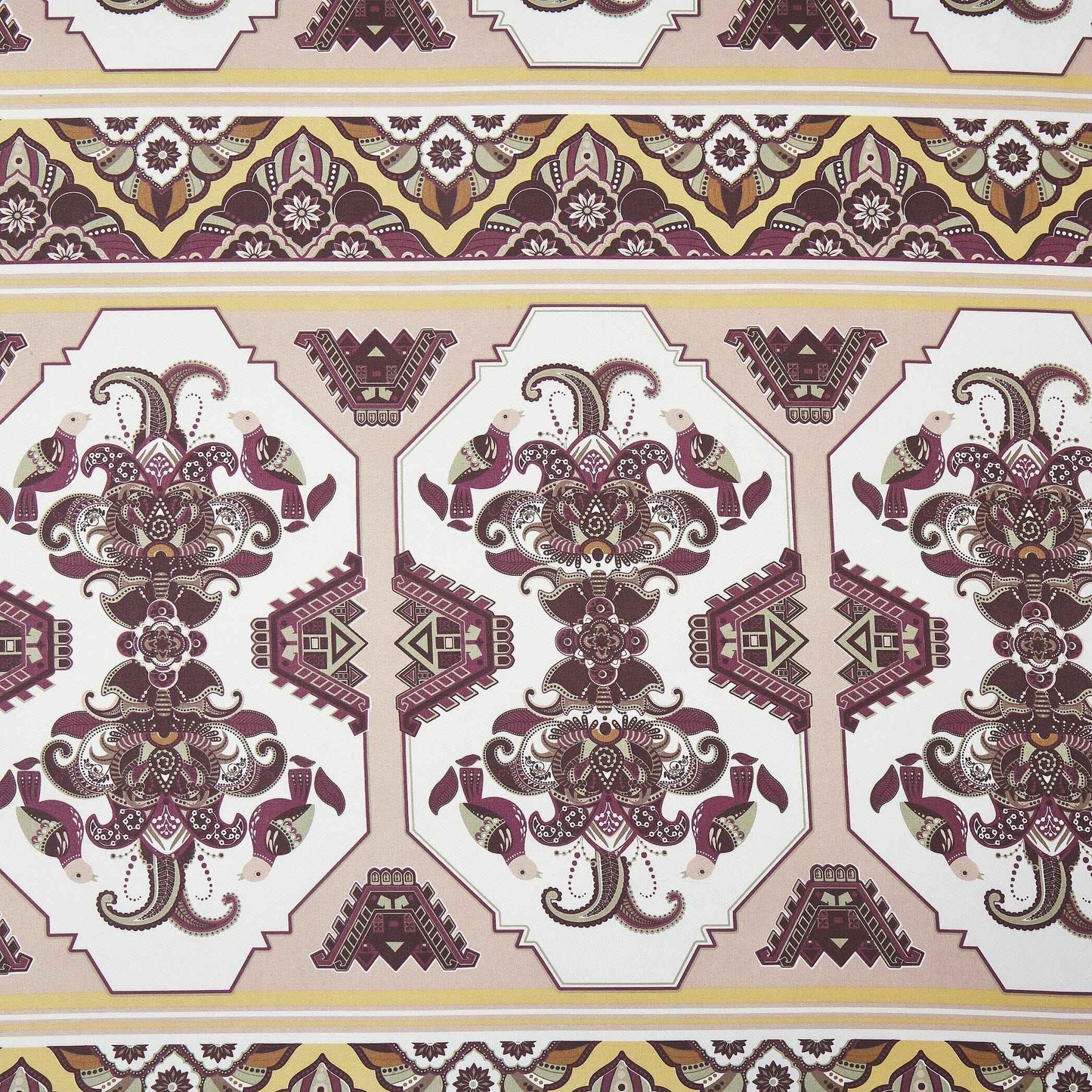 DaDa Bedding Majestic Oriental Kilim Fitted Sheet - w/ Pillow Cases Royal Persian Traditional Design Intricate Ornate Ornament Print