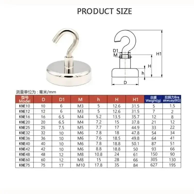 10PCS Strong Magnet Hooks Multi-Purpose Storage Hooks Home Kitchen Bar Storage Hooks Key Storage Hooks Bathroom Hangers - GiFTiFY