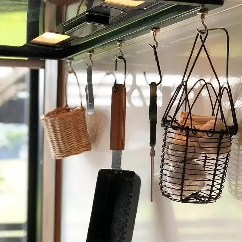 10PCS Strong Magnet Hooks Multi-Purpose Storage Hooks Home Kitchen Bar Storage Hooks Key Storage Hooks Bathroom Hangers - GiFTiFY