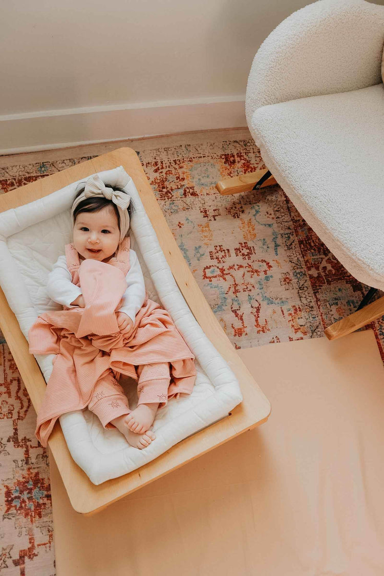 Peony Ribbed Stretch Swaddle - GiFTiFY