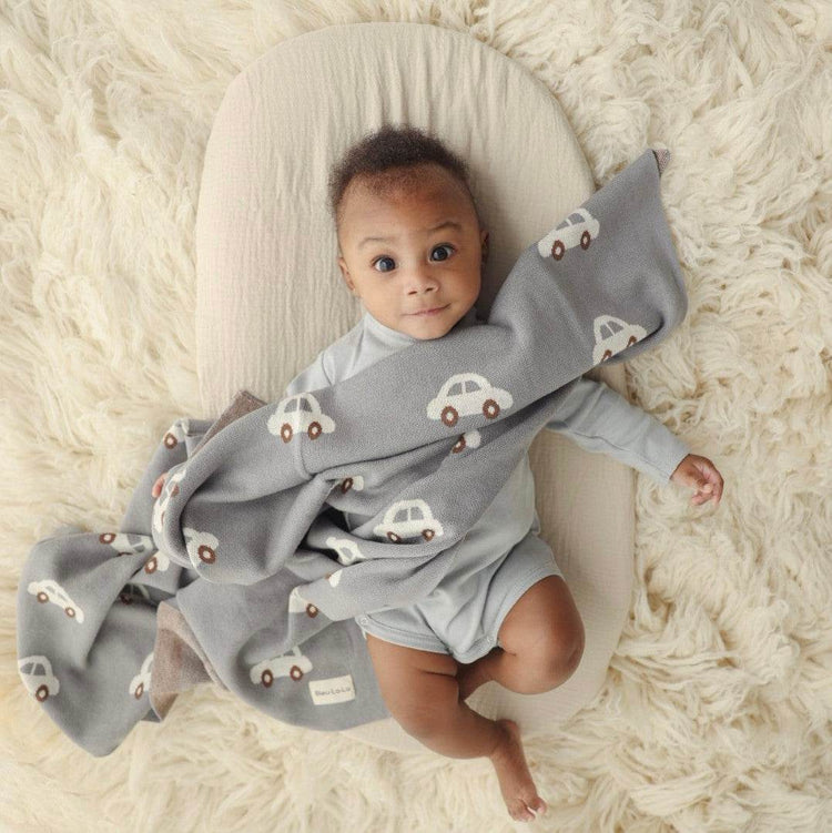 Whimsy Collection - Luxury 100% Cotton Knit Swaddle Baby Blanket - GiFTiFY