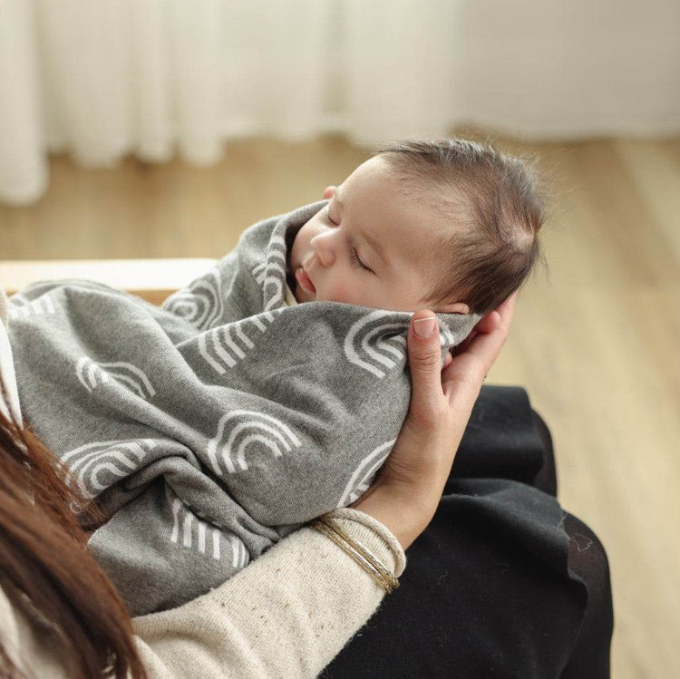 Whimsy Collection - Luxury 100% Cotton Knit Swaddle Baby Blanket - GiFTiFY