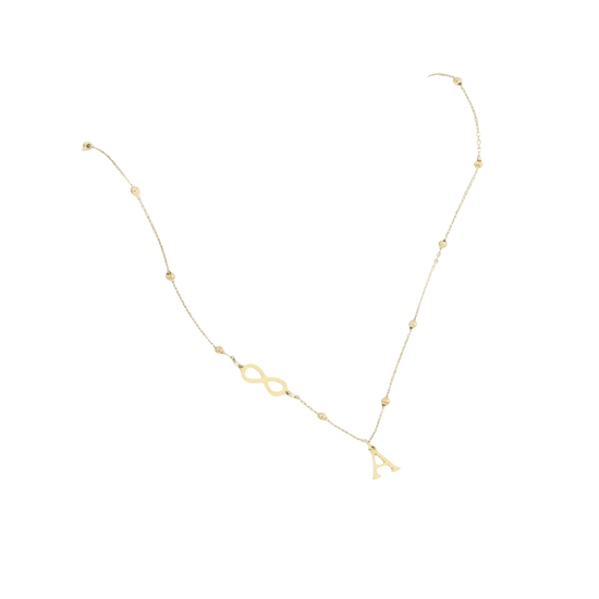 26-letter Hanging Stainless Steel Letter Necklace - GiFTiFY