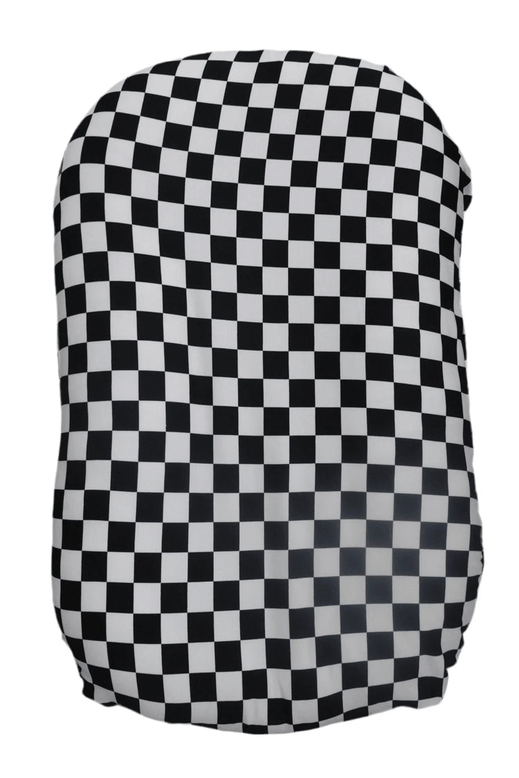 Race Checkered Baby Lounger Cover - GiFTiFY