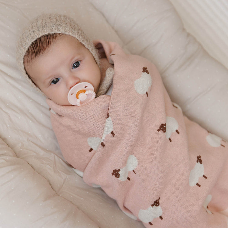 Whimsy Collection - Luxury 100% Cotton Knit Swaddle Baby Blanket - GiFTiFY