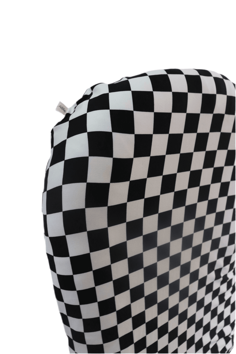 Race Checkered Baby Lounger Cover - GiFTiFY