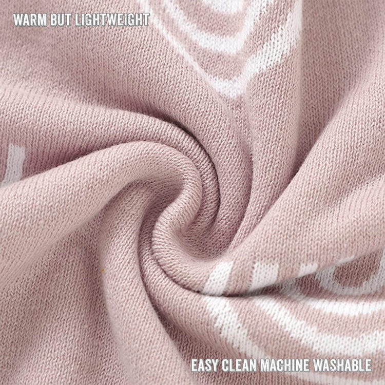Whimsy Collection - Luxury 100% Cotton Knit Swaddle Baby Blanket - GiFTiFY