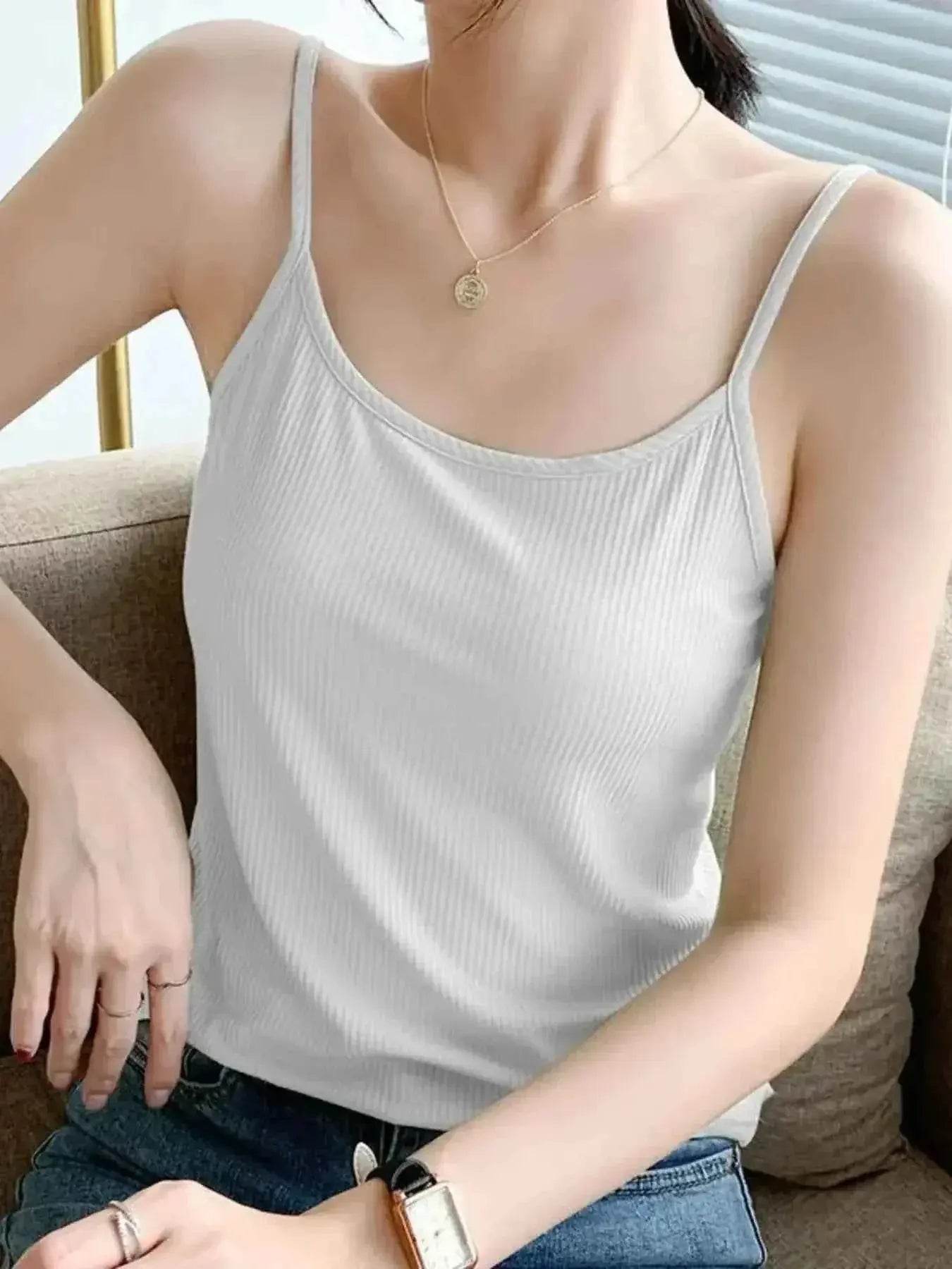 Plus Size Scoop Neck Cami Top - GiFTiFY
