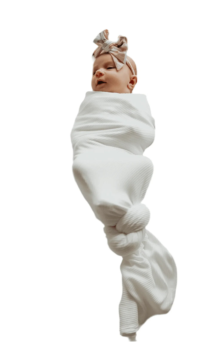 Dove Ribbed Stretch Swaddle - GiFTiFY