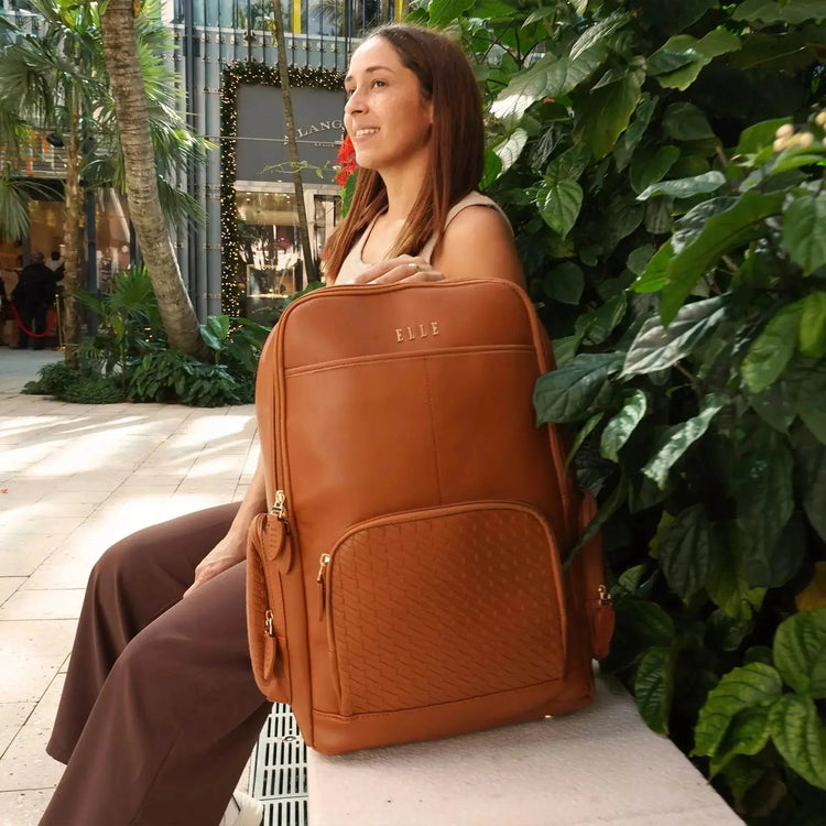 Leisure Luxe 27L Vegan Leather Backpack - GiFTiFY
