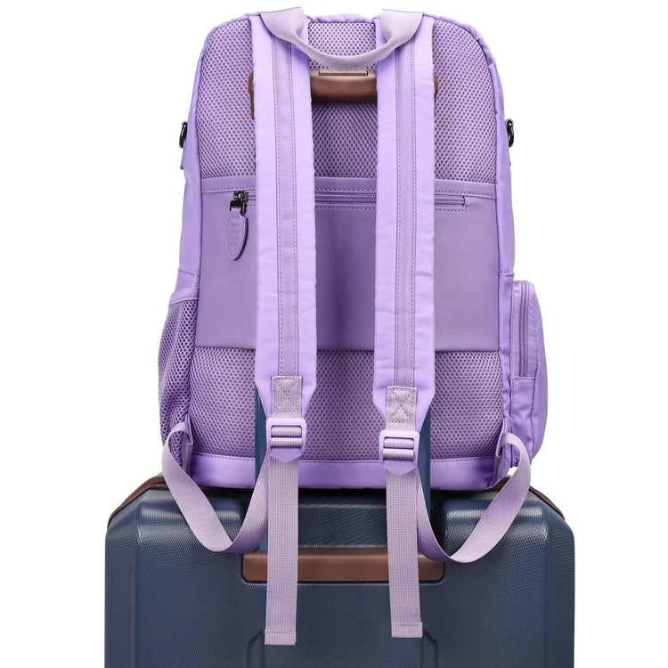 Voyage 20L Twill and Vegan Leather Backpack - GiFTiFY