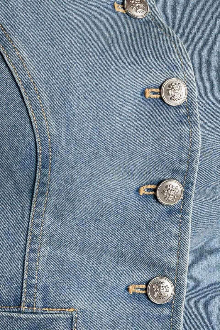 AT FIRST GLANCE DENIM VEST - GiFTiFY