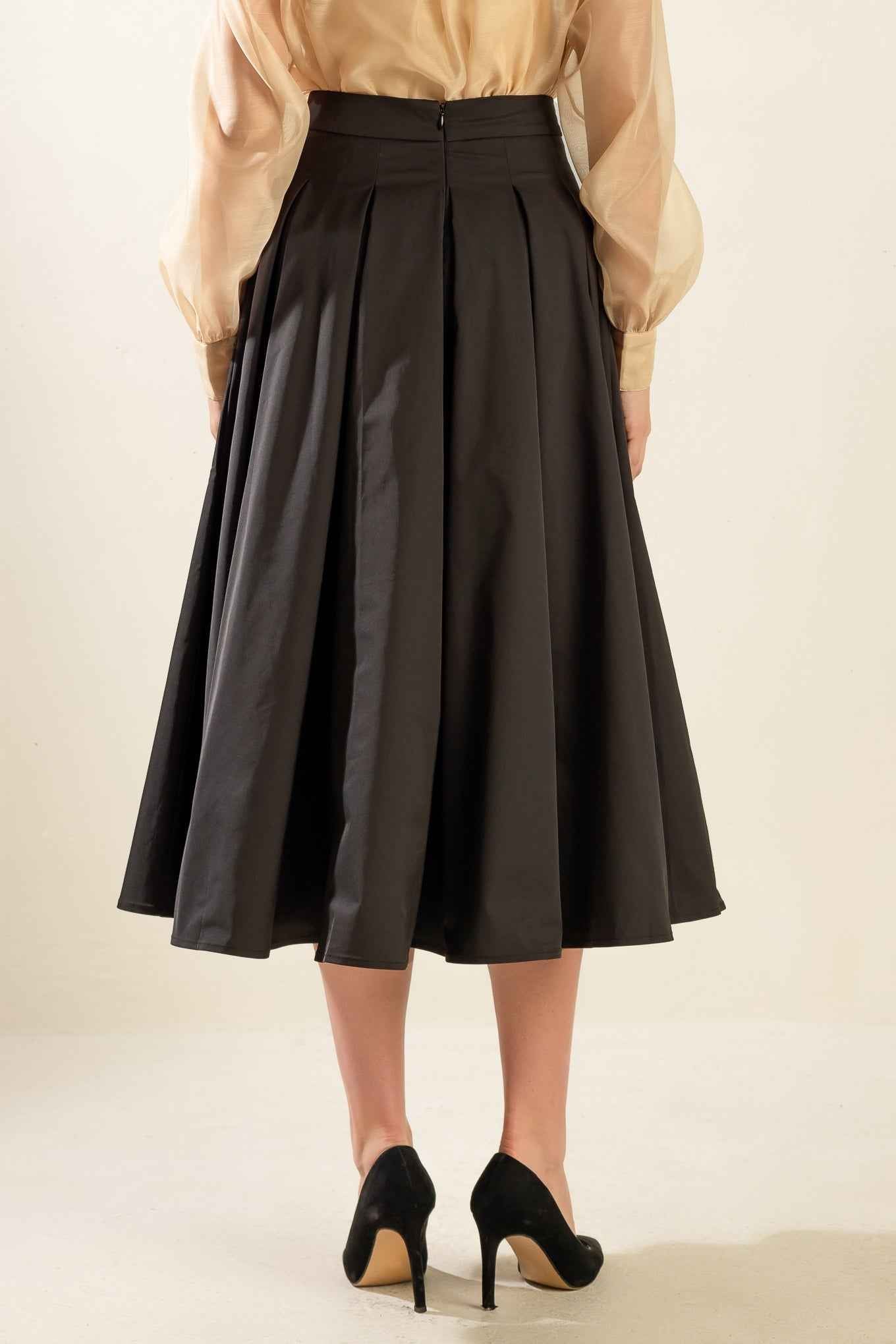 DANCE WITH DESTINY WOVEN MIDI SKIRT