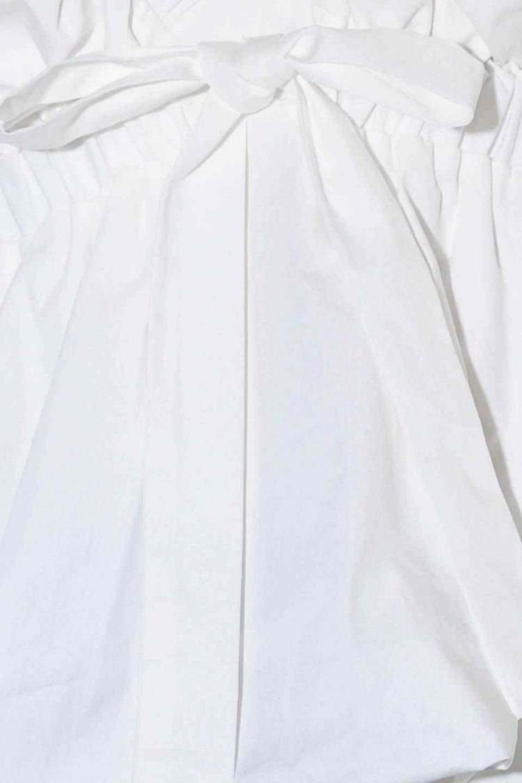 SLOW DOWN IN WHITE WOVEN TOP - GiFTiFY