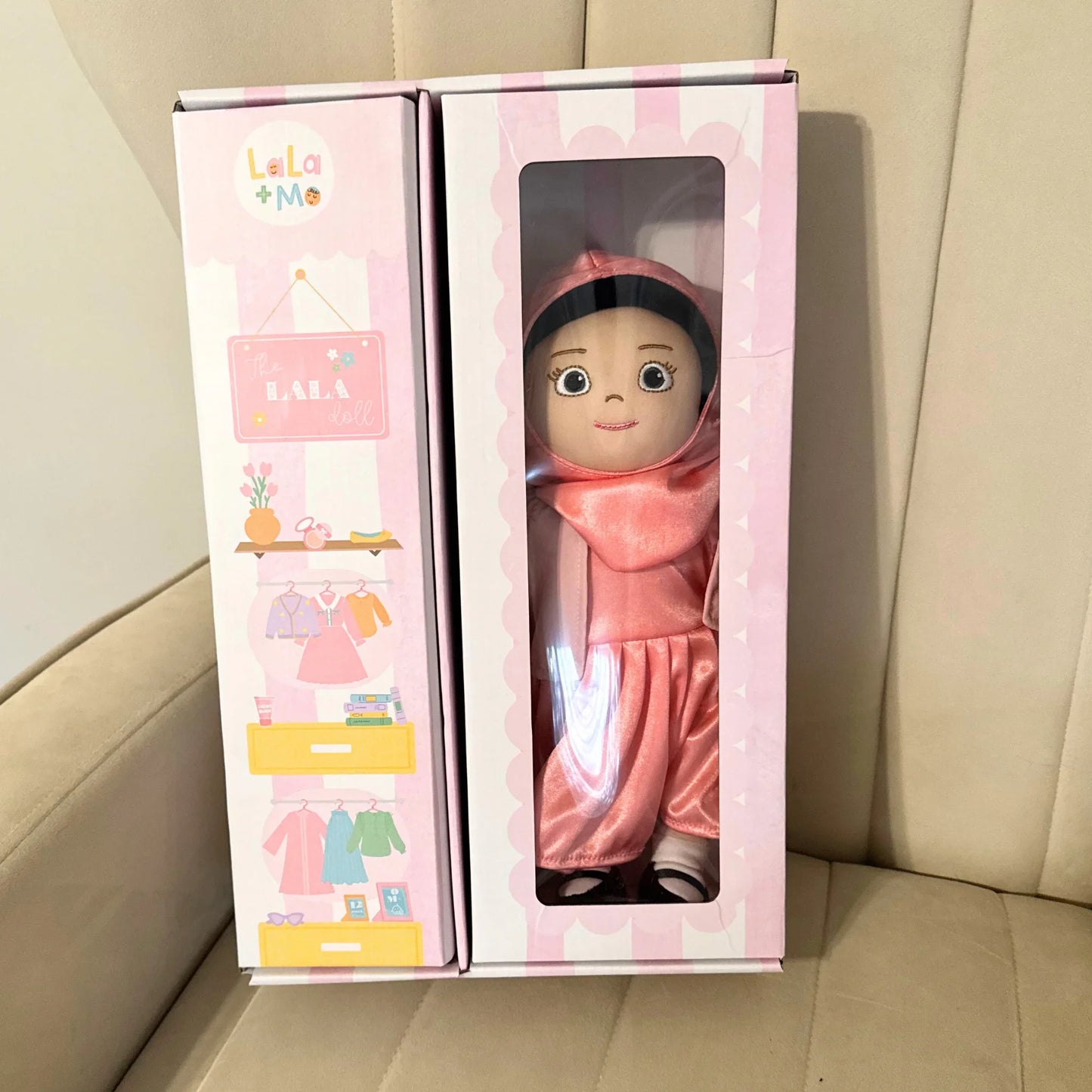 The Lala Doll + 4 Outfits + Prayer Rug | My First Hijabi, Muslim Doll Lala + Mo