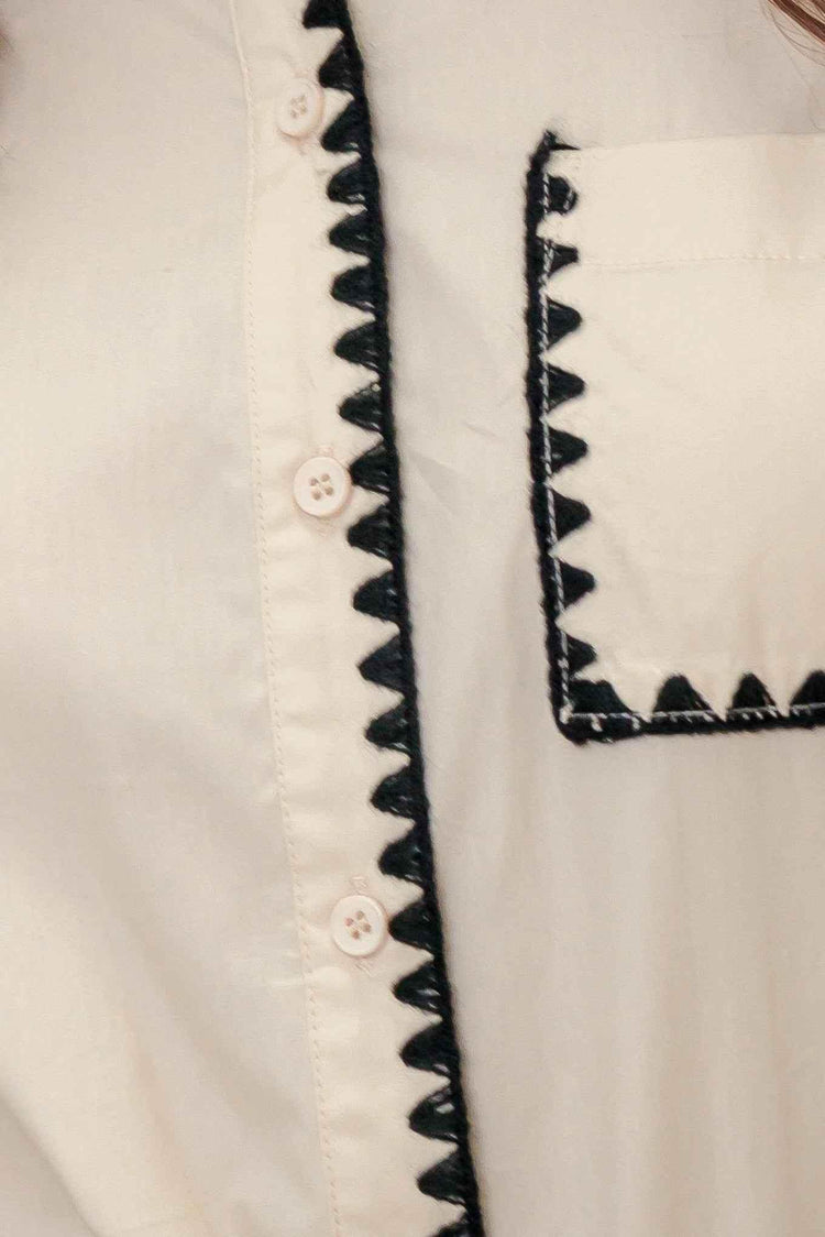 MONO EDGE WOVEN TOP - GiFTiFY