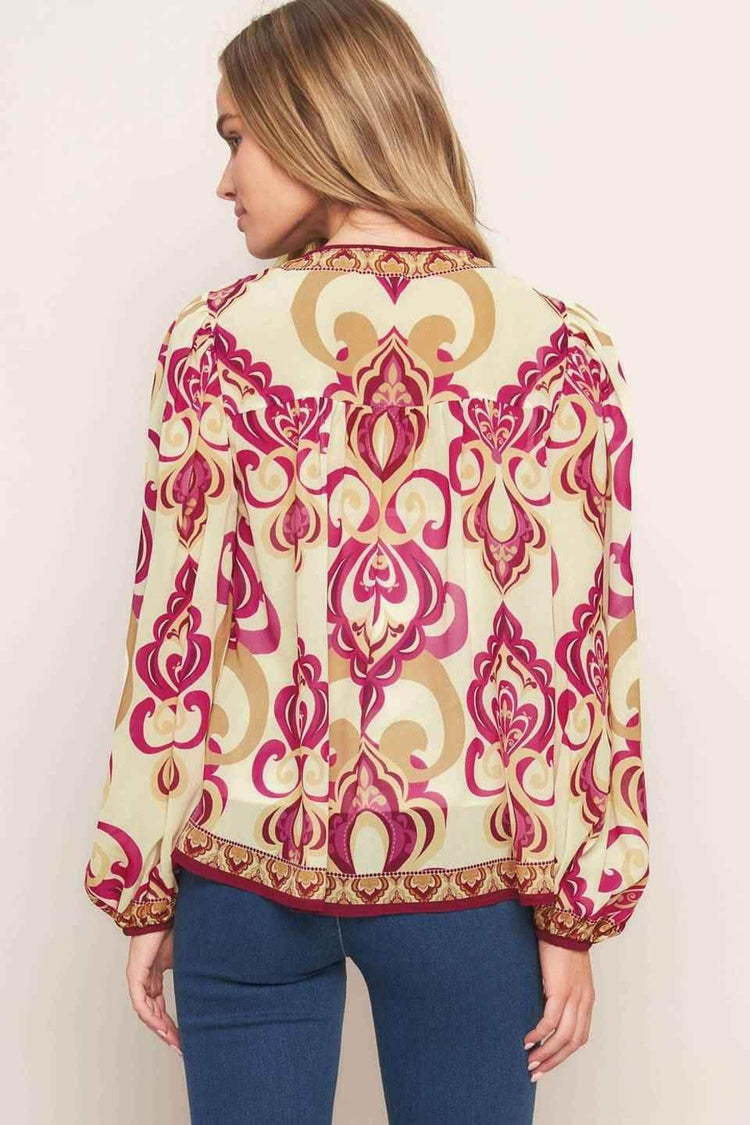 FUSION GROOVE WOVEN TOP - GiFTiFY