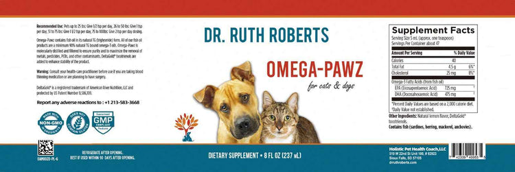 Omega Pawz - Liquid Omega 3 Oil for Dogs and Cats Animals & Pet Supplies by Dr. Ruth Roberts