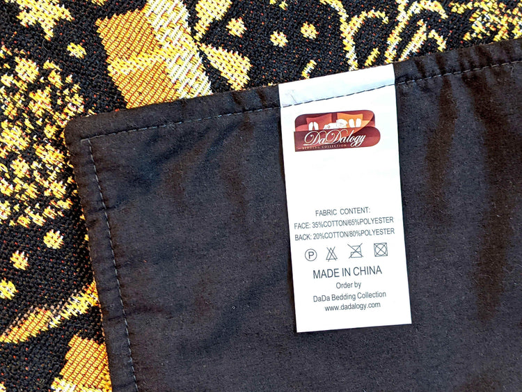 DaDa Bedding Set of 4-Pieces Magical Golden Reindeer Woven Tapestry Dining Table Placemats 13” x 19” - GiFTiFY