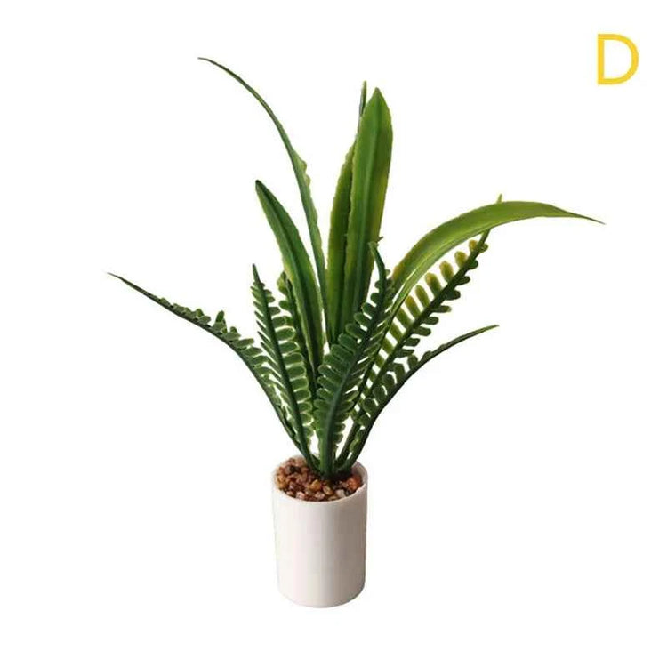 1:12 Dollhouse Miniature Potted Plant Green Leaves Pot Bonsai Garden Home Model Decor Toy Doll House Accessories