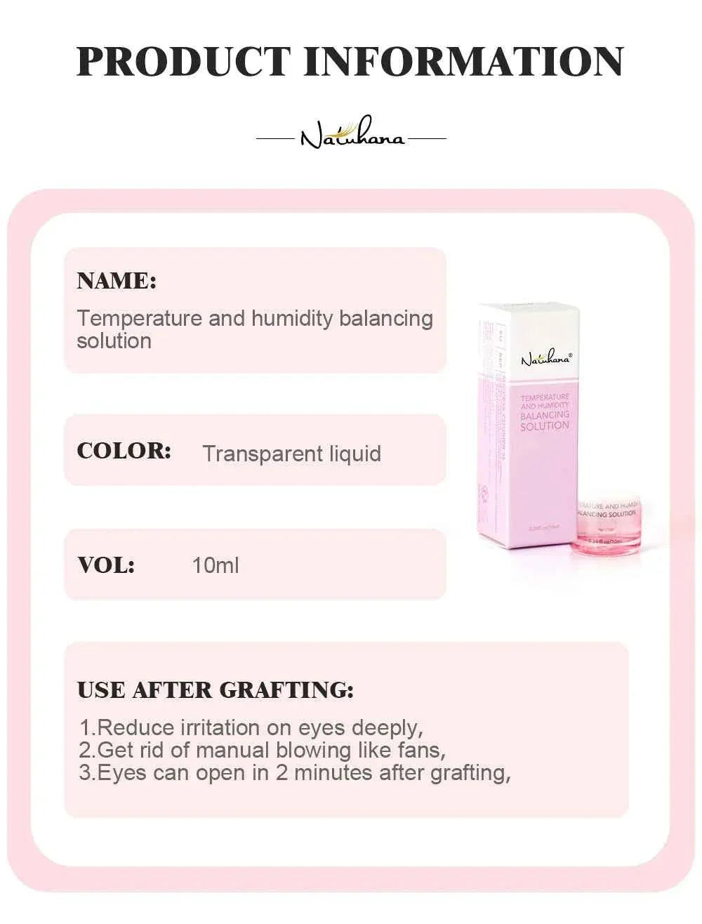 NATUHANA Lashes Super Bonder For Eyelash Extension Quick Drying Long Last Grafting Eyelash Glue EyelashesAdhesive Suppliers