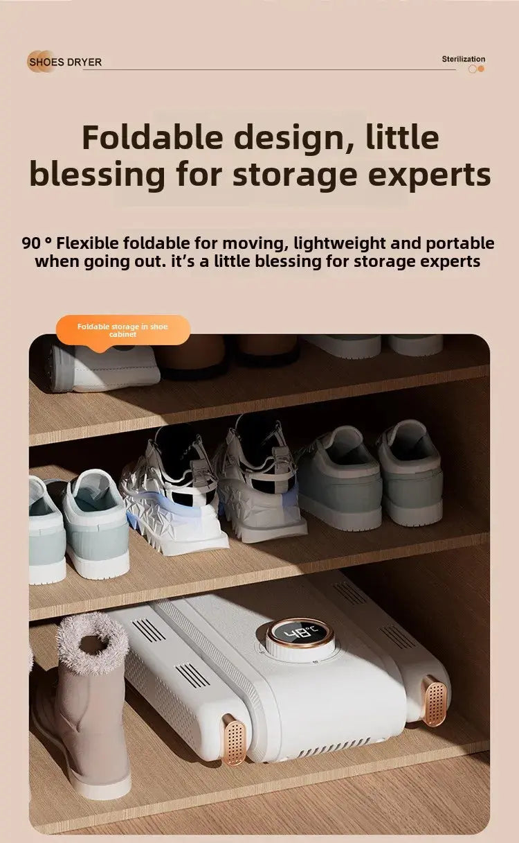 New Foldable Shoe Dryer Boot Dryer with Hot Air Circulation Boot Dryer Eliminate Bad Odor Timing Constant Temperature Shoe Dryer DS