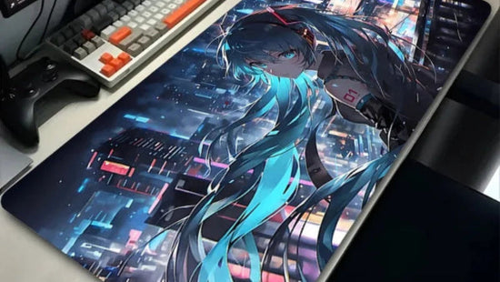 Mouse Pad Kawaii Neon M-miku Gaming Mousepad DSERS