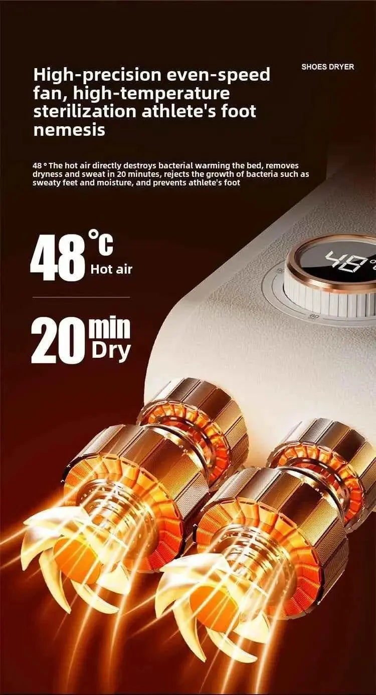 New Foldable Shoe Dryer Boot Dryer with Hot Air Circulation Boot Dryer Eliminate Bad Odor Timing Constant Temperature Shoe Dryer - GiFTiFY