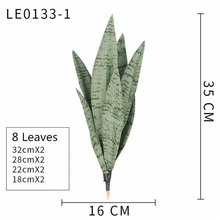 Artificial Succulents Plants House Decoration Accessori Tropical Fake Long Leaf Bonsai Hotel Party Home Decor Photo Props - GiFTiFY