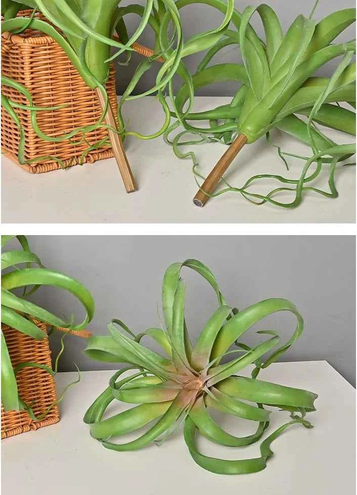 Artificial Green Plant Air Grass Succulent Miniature Potted Garden for Outdoor Desktop Living Room Home Decor