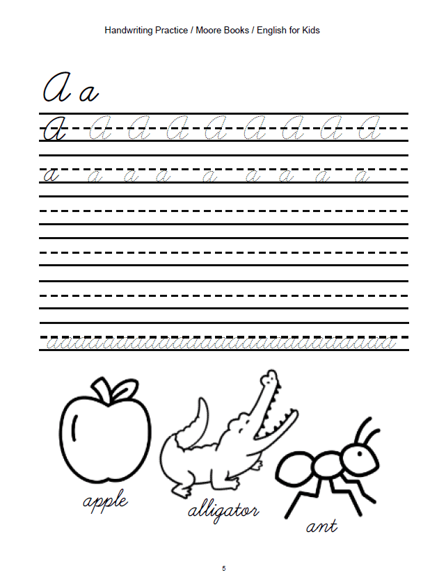 Cursive Handwriting Practice and Coloring Book - Printable! - GiFTiFY
