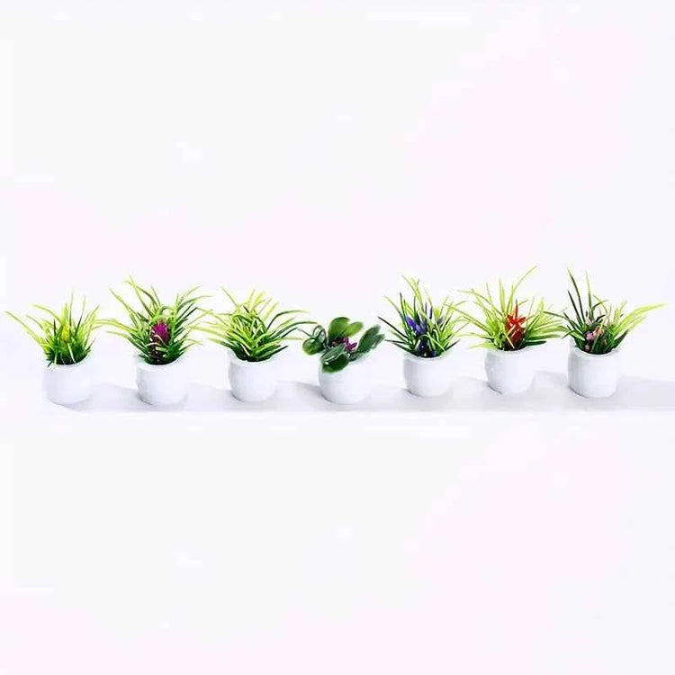 Dollhouse Plant, Miniature Bonsai Plant, Mini Potted Plant, Flower Model, Small Fake Green Decorative Toyhouse by GiFTiFY