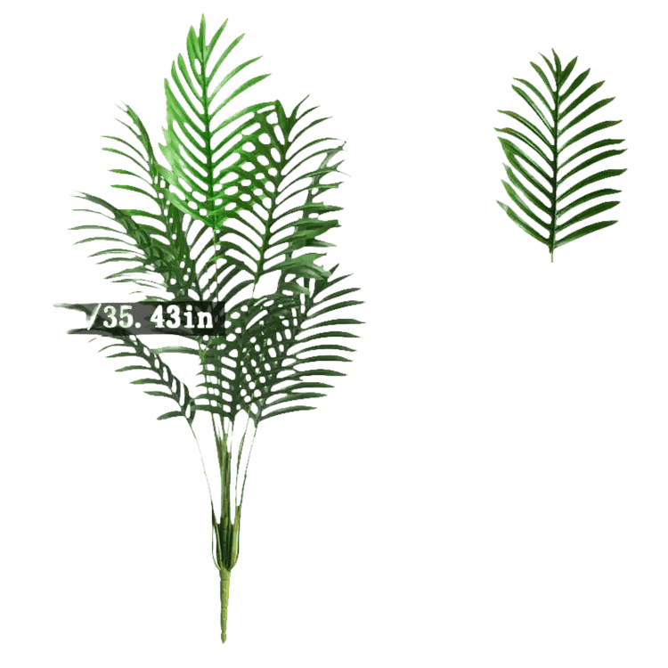 Artificial Areca Palm Tree in White Pot Large Fake Palm Tree Tropical Plant Palm Tree Artificial in White Pot - GiFTiFY