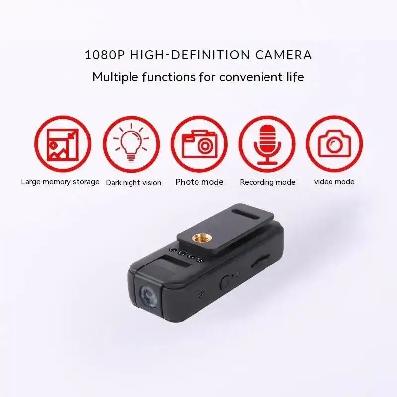 Black Mini 1080p HD Vision Camera - GiFiFY