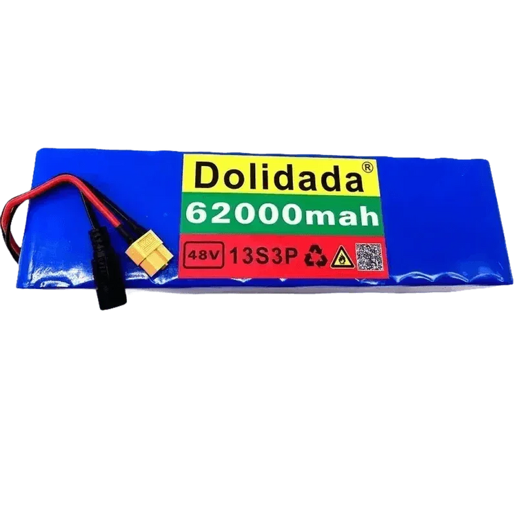 Blue 48V 62Ah Lithium Battery Pack 1000W 13S3P - GiFTiFY