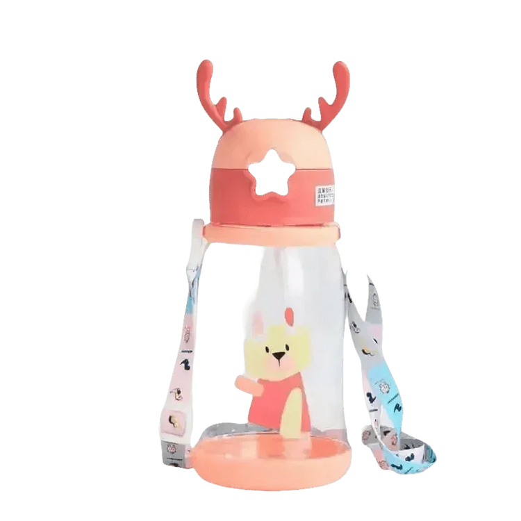 Blue Dinosaur Antler Kids Water Sippy Cup for Kids Creative Cartoon - GiFTiFY