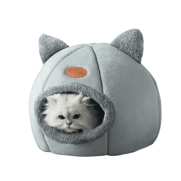 Cat in Gray Cat Bed Myliketpets Shop Small Pet Basket - GiFTiFY