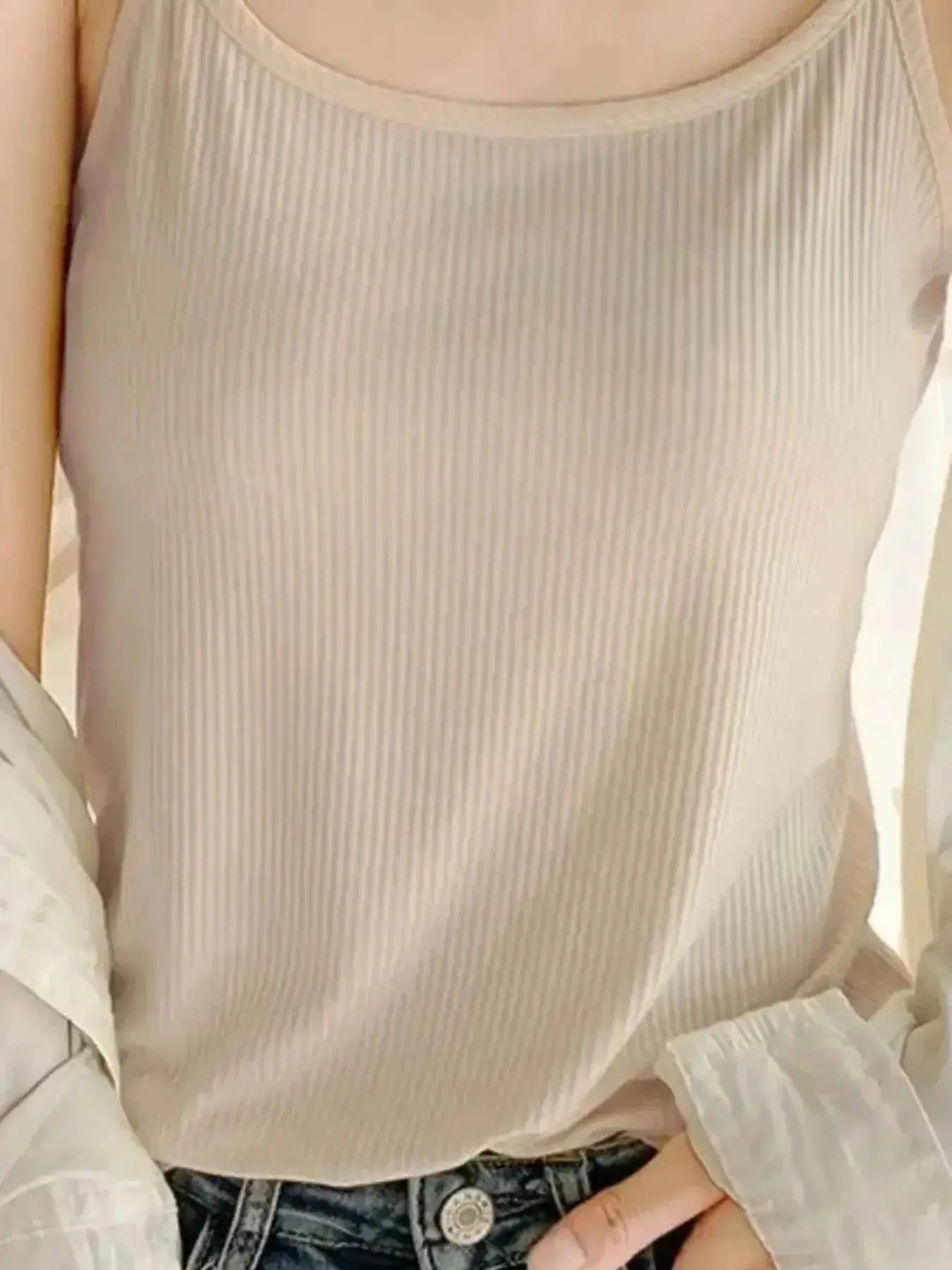 Plus Size Scoop Neck Cami Top