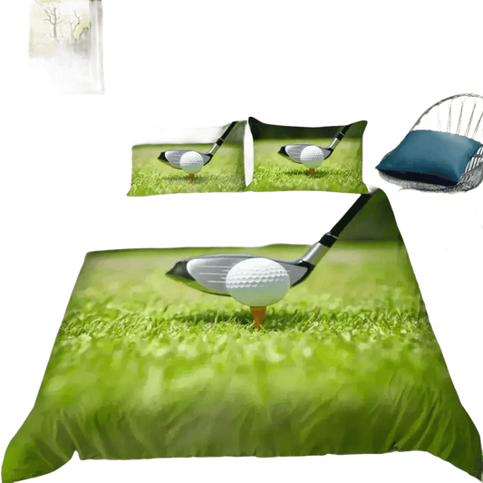 Golf Duvet Cover Set 240x210cm 3pcs Pillow Case 50x75cm - GiFTiFY