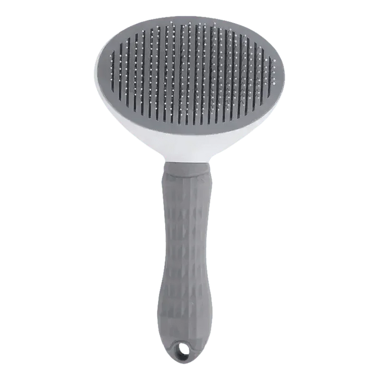 Gray and White Stainless Steel Dog Hair Brush Cat Comb - GiFTiFY