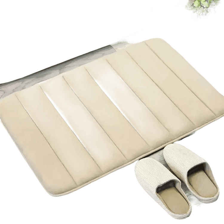 Gray Memory Foam Bath Mat Super Absorbent - GiFTiFY