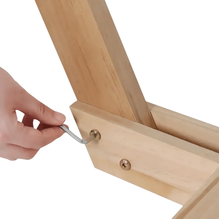 Hexagonal Wooden Wedding Arch with Floral Decorations - GiFTiFY