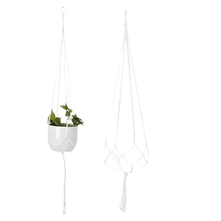 Macrame Plant Shelves with Plants Gardening Macrame Plant Hangers - GiFTiFY