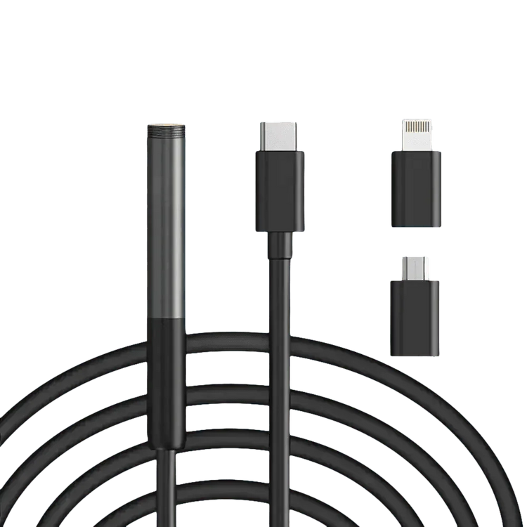 Multi Connector Wifi Endoscope Camera 8mm Dual Lens - GiFTiFY