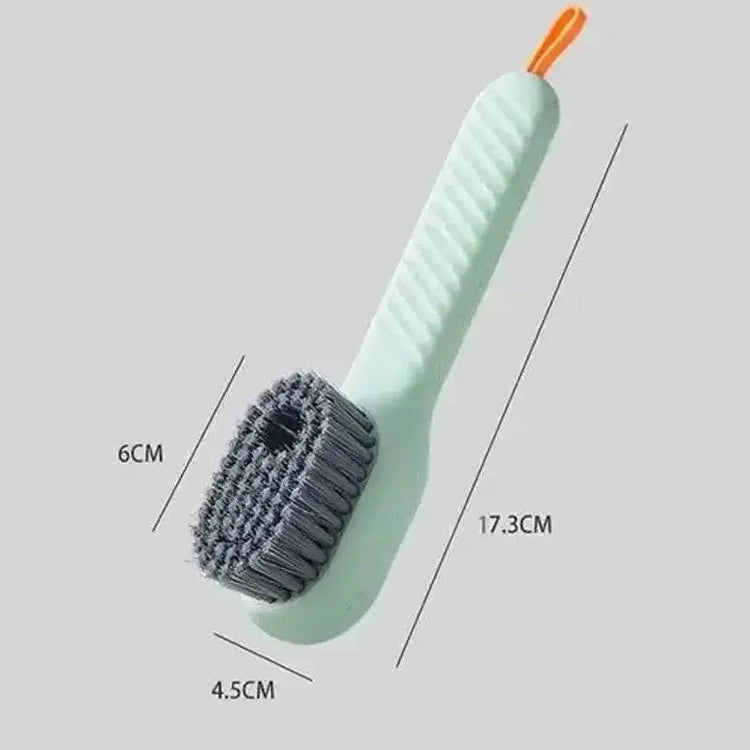 Multifunction Cleaning Shoe Brush Soft Automatic Liquid Shoe Brush Long Handle Clothes Soap Brush With Hook Clean Tool - GiFTiFY