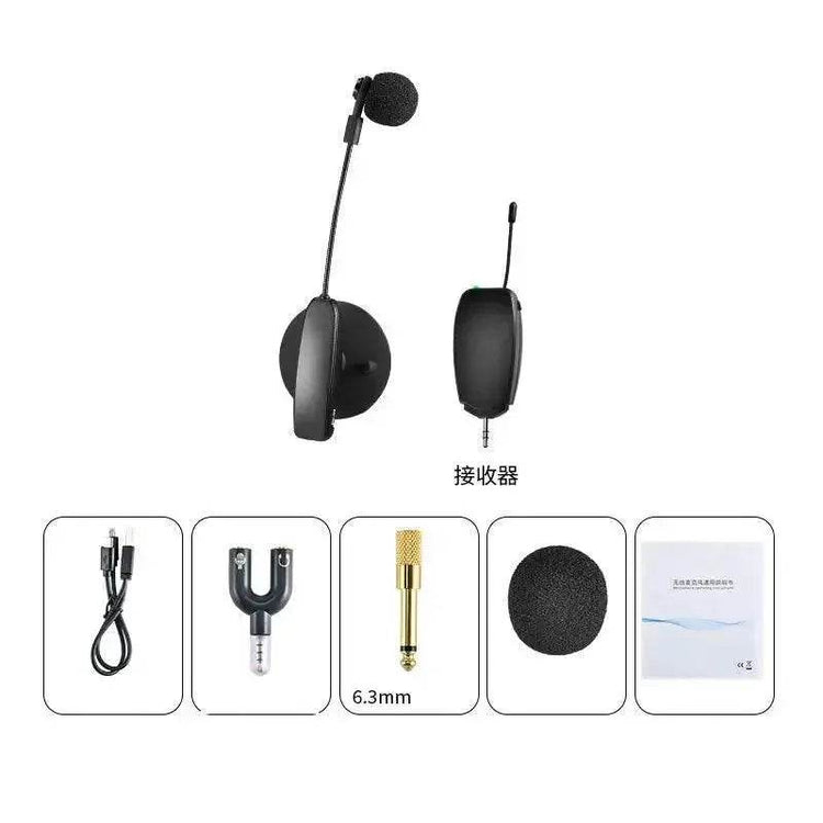 Musical Instrument Portable Suckedd Cup Wireless Microphone Voice Recording Live Show for Guitar Viola Cello Mandolin Violin - GiFTiFY