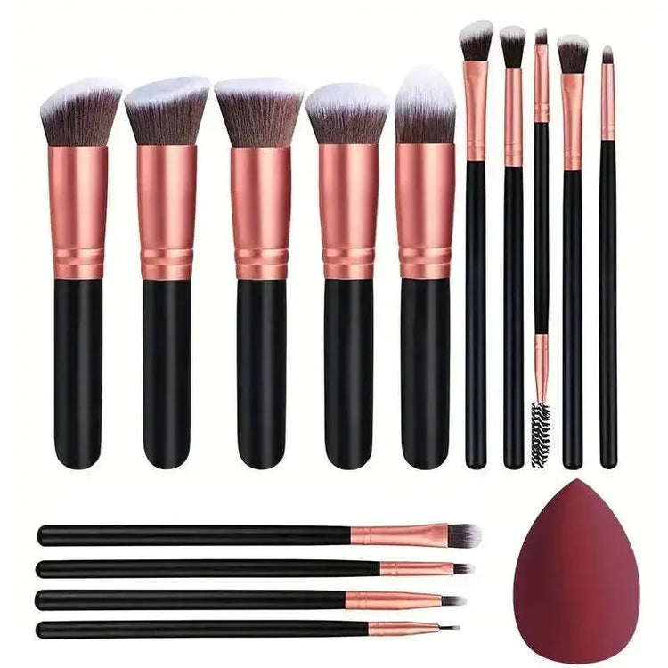 NEW 14PCS Makeup Brushes Set Soft Fluffy Foundation Blush Powder Eyeshadow Blending Female Cosmetics Beauty Tool - GiFTiFY