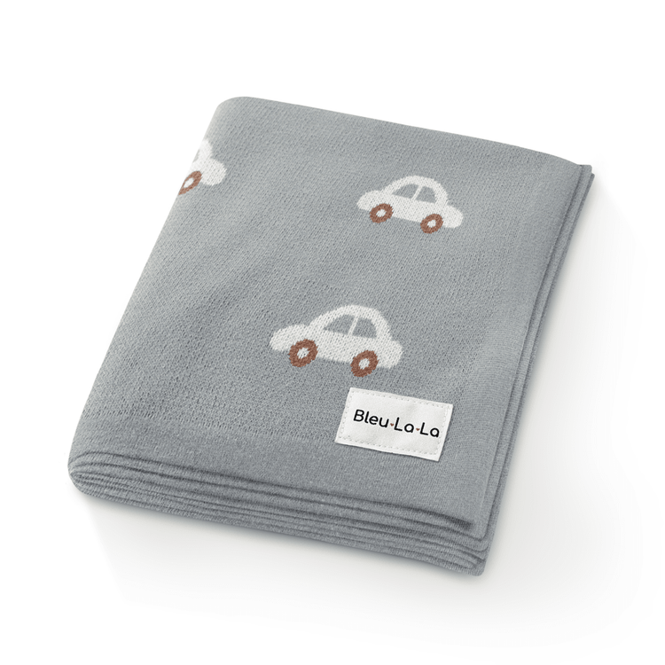 Whimsy Collection - Luxury 100% Cotton Knit Swaddle Baby Blanket - GiFTiFY