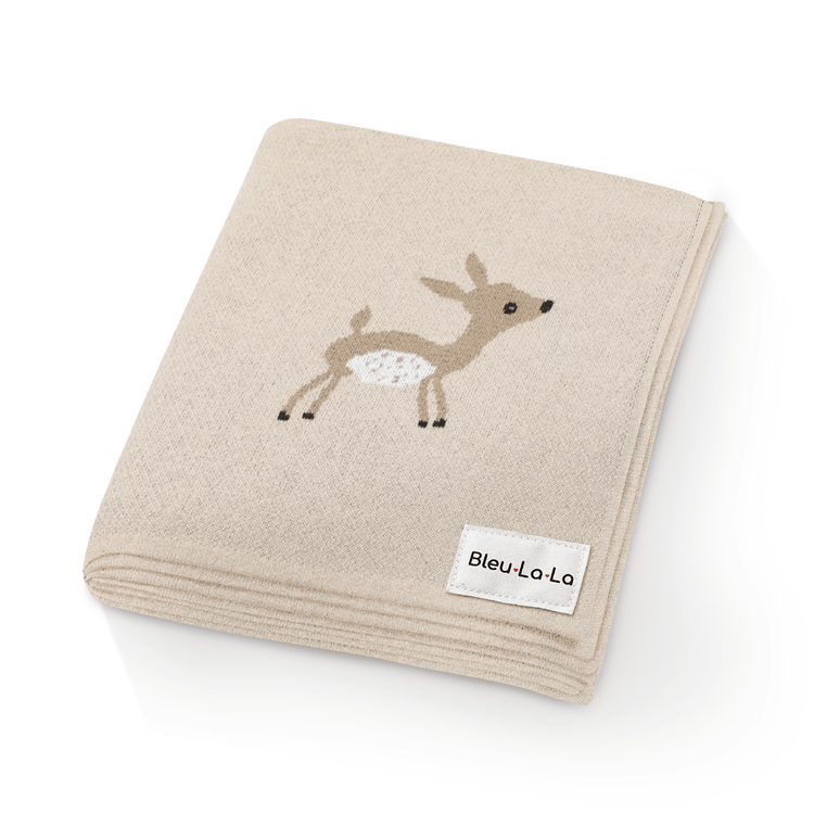 Whimsy Collection - Luxury 100% Cotton Knit Swaddle Baby Blanket - GiFTiFY