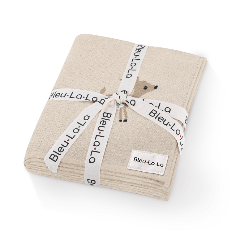 Whimsy Collection - Luxury 100% Cotton Knit Swaddle Baby Blanket - GiFTiFY